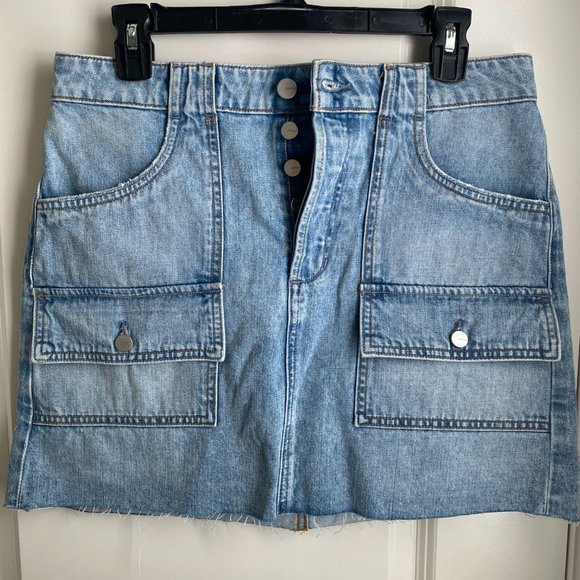 Joe's Jeans High Waist Mini Skirt - Blue Denim Color, Size 29 - Picture 1 of 4